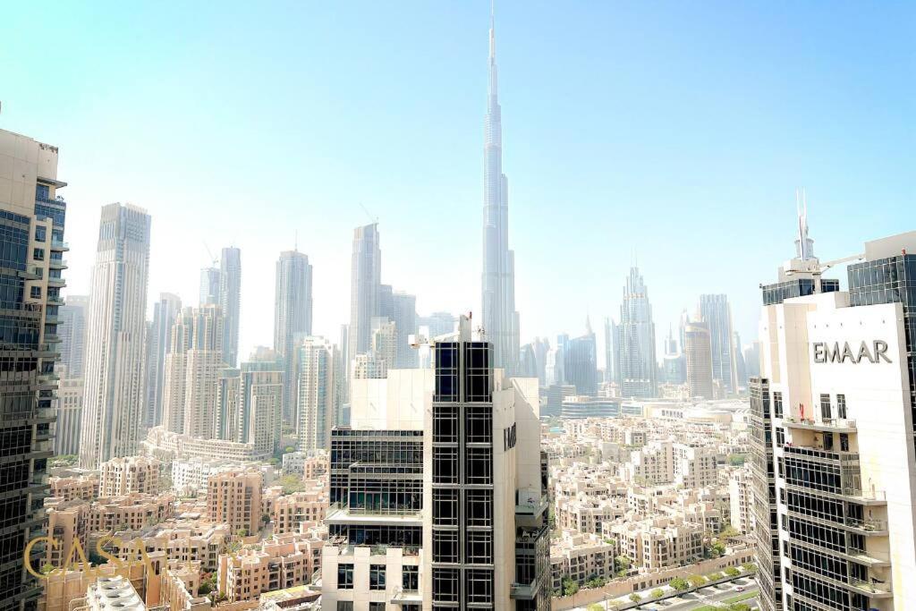 Lovely Big Studio W/ Burj Khalifa View In Downtown Dubai Exterior foto