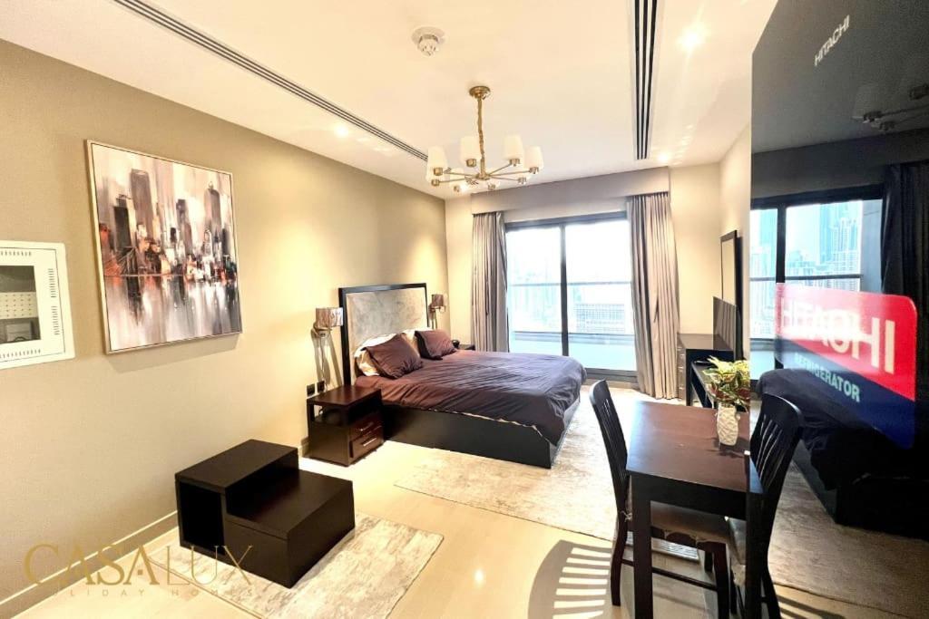 Lovely Big Studio W/ Burj Khalifa View In Downtown Dubai Exterior foto